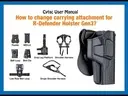 CYTAC HOLSTER R-DEFEBDER GEN4 LEFT HAND