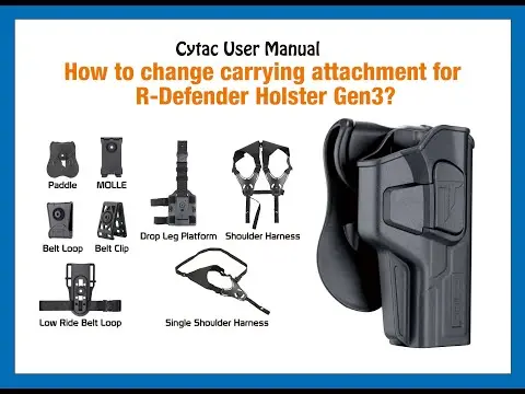 CYTAC CY-G19G4F R-DEFENDER HOLSTER FDE 