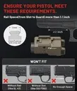 Linterna coyote con Laser rojo de 800 lumen recargable para pistola Glock y Riel Picatinny  