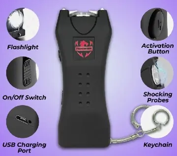 FIGHTSENSE FS-61BLACK STUN GUN  