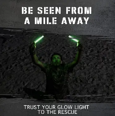 LUCES QUIMICAS GLOW STICK 6" DE 12 HORAS