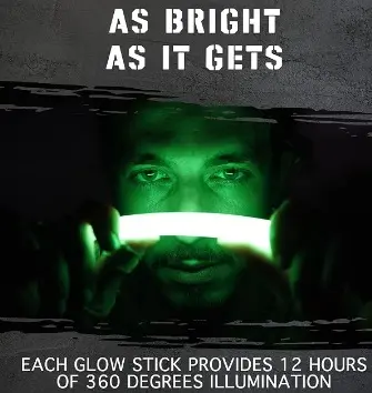 LUCES QUIMICAS GLOW STICK 6" DE 12 HORAS