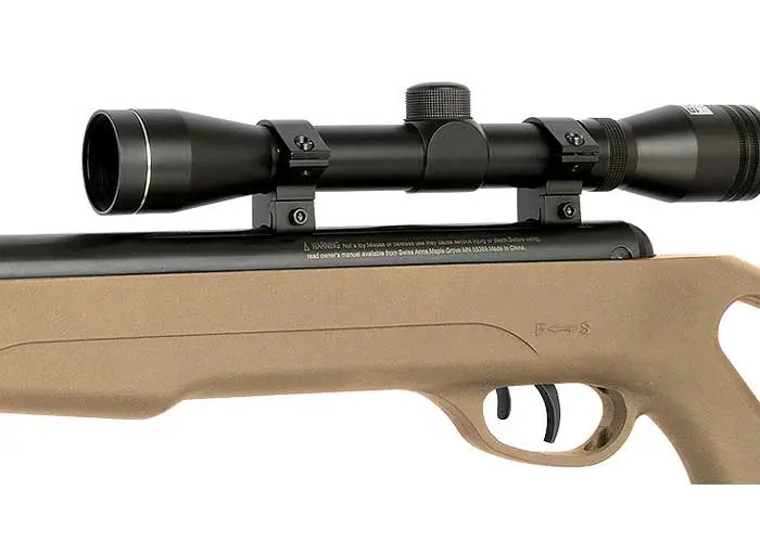 SWISS ARMS CYBERGUN 288729 BARREL AIR RIFLE 4X32 SCOPE (TAN)