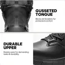 NORTIV 8 Mens Breathable Military Tactical Combat Boots Side Zipper Black
