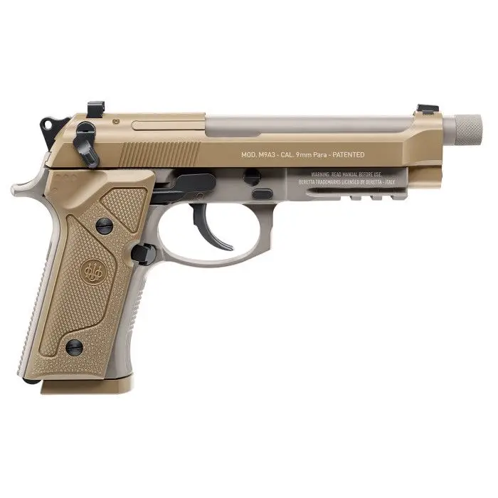 [723364530241] UMAREX 2253024 BERETTA M9A3 FULL AUTO BLOWBACK C02 STEEL BB .177 CAL 18RD COYOTE