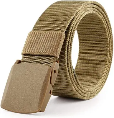 [1652053416852] CORREA DE HEBILLA PLASTICO KHAKI                           