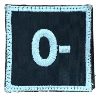 [50010874] PARCHE O- NEGRO
