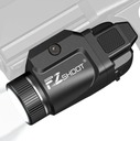 [X004KP12VN] EZ SHOOT Linterna negro con Laser verde de 800 lumen recargable para pistola Glock y Riel Picatinny 