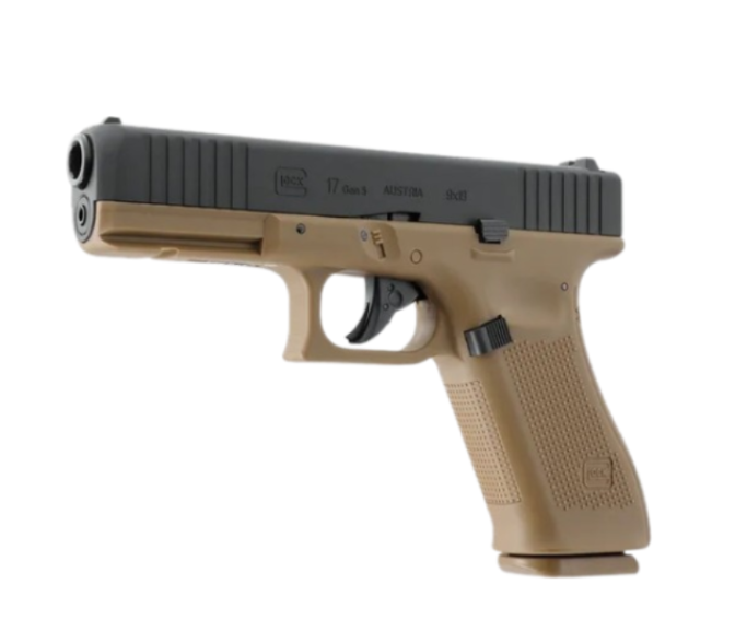 [723364802881] UMAREX 2280288 GLOCK17 COYOTE GEN5 CAL 4.5mm 18RND STEEL BB CO2