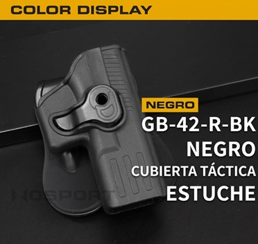 [GB42RBK] WOSPORT Funda (mano derecha) para RELOJ (Apto para WE/Marui/KJW) (Black)