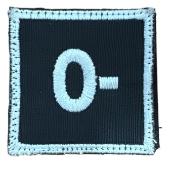 [50010874] PARCHE O- NEGRO